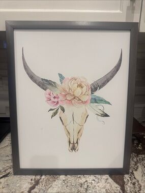 Hobby Lobby Framed Wall Art - Brown Paper Backing ready with hanging hardware .